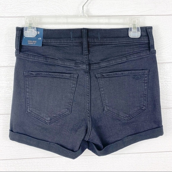 HOLLISTER High Rise Short Stretch 3” Distressed - Picture 3 of 8